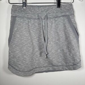 Athleta Gray Casual Skirt With Pockets Drawstring Stretch Size XXS